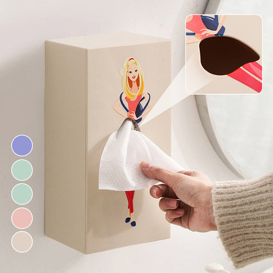 Creative Girl's Long Skirt Tissue Box