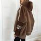 ⏳Limited-time 50% off⏰Women's Casual Hooded Zip-Up Plush Coat🧥