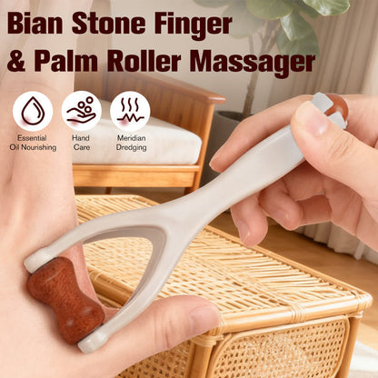 🧠50K+ SOLD!🔥Bian Stone Finger & Palm Roller Massager