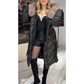 Women's Elegant Casual Cotton Coat with Fur Collar