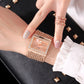 ⏳Limited-time 50% off⏰Ladies Rhinestone Quartz Square Watch⌚