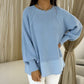 Women's Fake 2-Piece Knit Pullover Sweater
