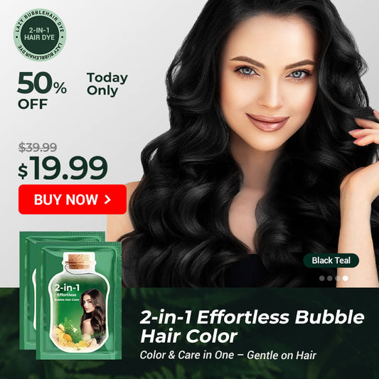 🎄Christmas Sale 50% OFF!!🎅2-in-1 Effortless Bubble Hair Color