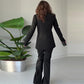 Women's Elegant Split Sleeve Blazer & Pants 2-Piece Set