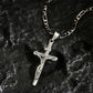 ⏳Time-Limited Special⏰Gold Crucifix Necklace – Detailed INRI Motif, Adjustable Figaro Chain & Hypoallergenic Finish 💛