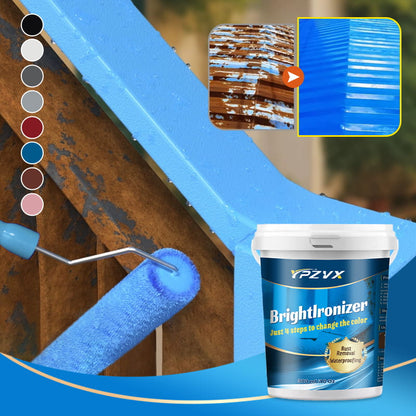 🔥⚡ BrightIronizer Anti-Rust & Waterproof Metal Paint 🎨✨ – Instantly Eliminates Rust, Seals & Protects, Indoor/Outdoor Use, Long-Lasting Finish, Easy Application