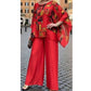 Women's Printed Top & Pants 2-Piece Set