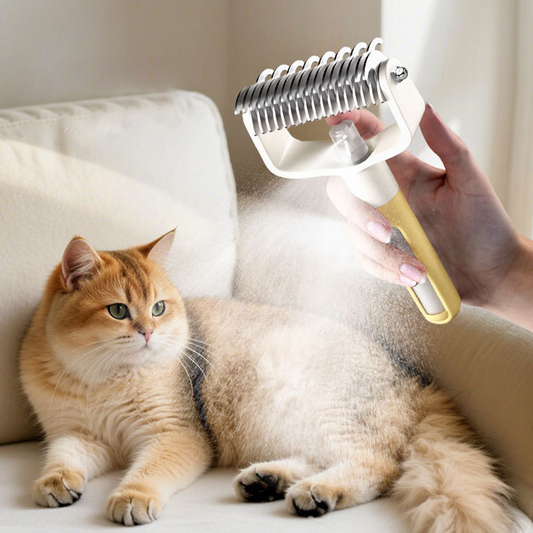 Anti-Static Pet Grooming Brush with Mister